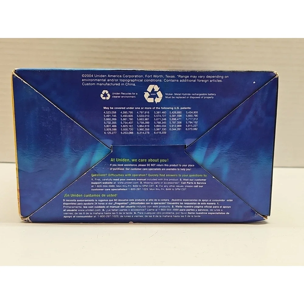 NEW - UNIDEN WXI 377 SUBMERSIBLE CORDLESS PHONE IN ORIGINAL BOX WITH PAPERS